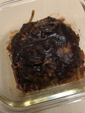 レンジでハンバーグ。帰宅後30分で