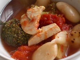 寒い日に☆白花豆のトマトミネストローネ