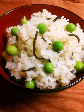 運動会に!お豆と塩昆布DE混ぜご飯♪