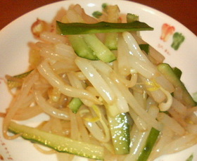 簡単♪美味しい♪もやし&キュウリのサラダ