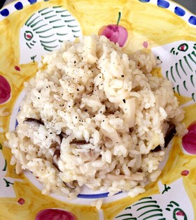 風味香る♡きのこのチーズリゾット