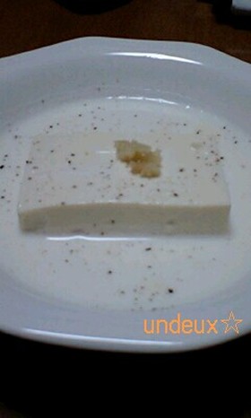 牛乳スープinお豆腐☆ほんのり生姜風味