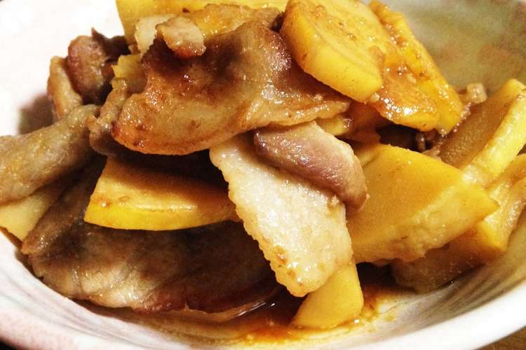 旬のたけのこと豚バラの甘辛炒め レシピ 作り方 By なおやくんママ クックパッド 簡単おいしいみんなのレシピが367万品