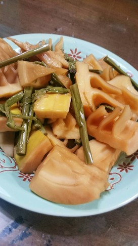 筍とわらびの煮物