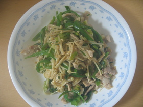 えのきたっぷり♪豚肉炒め