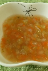 角切り野菜スープ【離乳食中期】