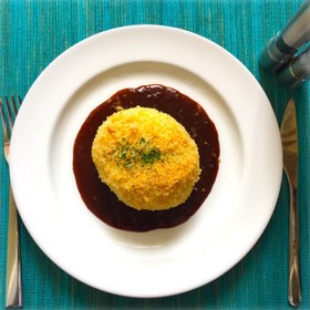 まるごとハンバーグINレンチンコロッケ