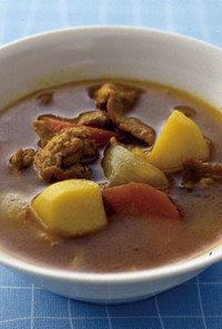 豚肉と根菜のカレースープ