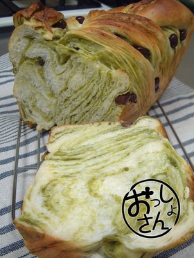 抹茶シートで和風パンどすえ~♪
