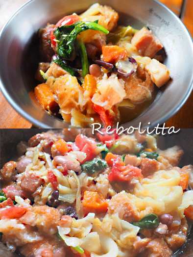 【キャンプ飯】リボリータ ～食べるスープの写真