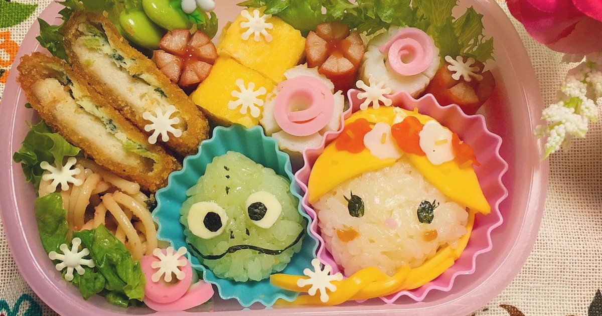 キャラ弁 娘お弁当ラプンツェル パスカル レシピ 作り方 By みっキョン クックパッド