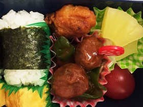 お弁当に☆簡単!ミートボールアレンジ