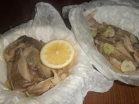 平茸のバター蒸し焼き