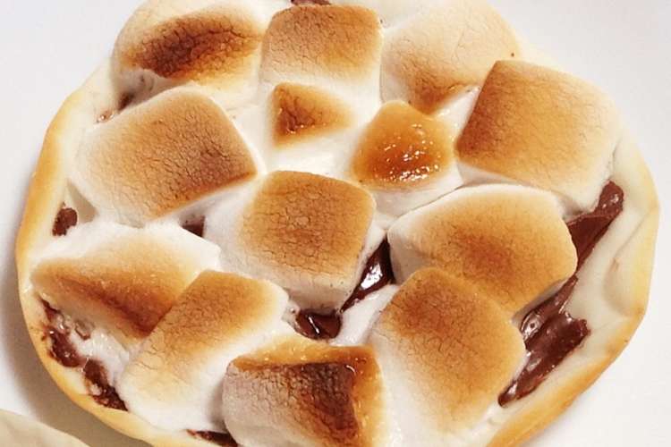 餃子の皮で簡単 マシュマロチョコピザ レシピ 作り方 By こっテゴ クックパッド