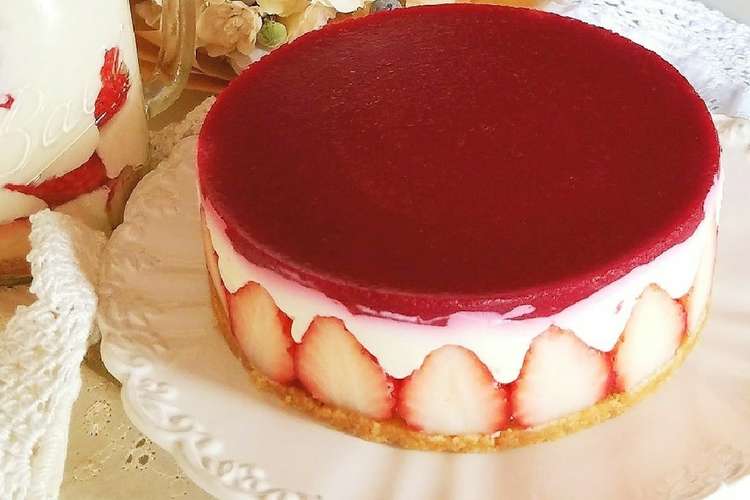 フレジェ風なレアチーズケーキ レシピ 作り方 By Osakababy クックパッド
