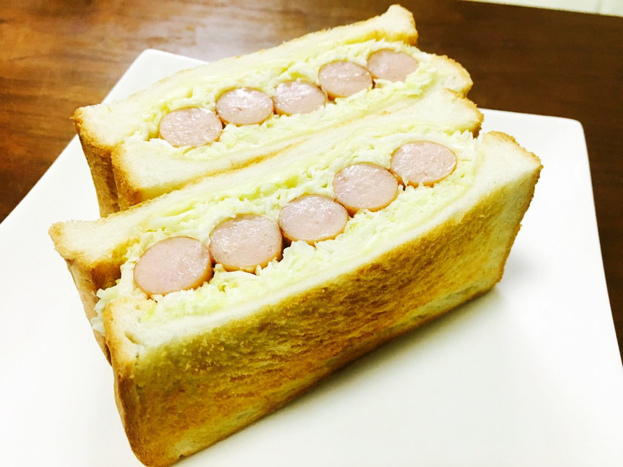 簡単！美味い！ウインナーのサンドイッチの画像
