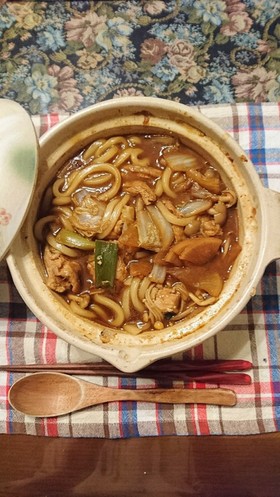 味噌煮込みうどん☆簡単!鶏肉バージョン♪