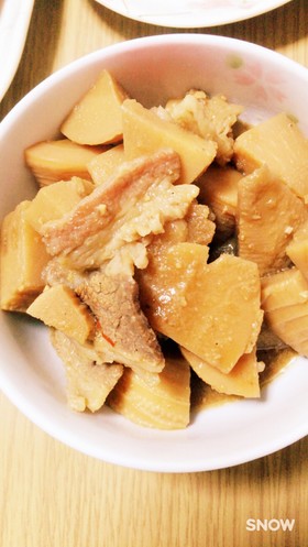 筍と牛肉バラの煮物
