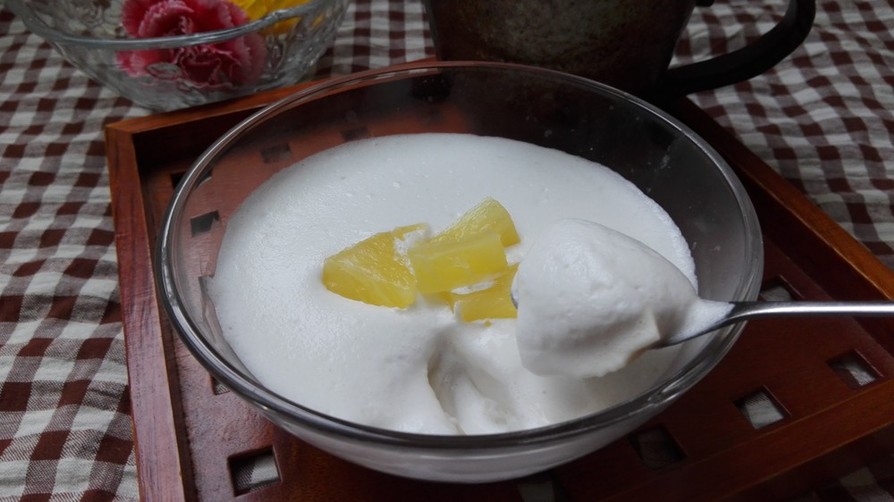 ココナッツミルクと豆乳で簡単杏仁風ゼリーの画像