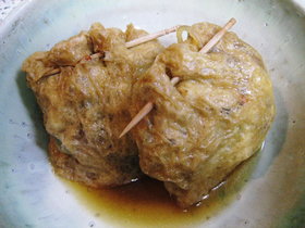 甘辛味の七彩巾着