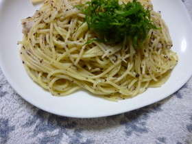 Wシソで攻めてみました♪シソパスタ♪