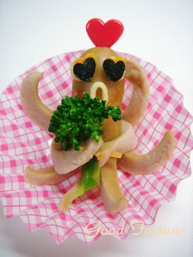 キャラ弁おかず☆タコウインナーのアレンジ