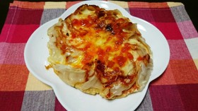 チルド餃子で!簡単餃子ピザ