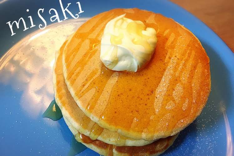 Hm不使用のホットケーキとホイップバター レシピ 作り方 By Canary Bird クックパッド 簡単おいしいみんなのレシピが353万品