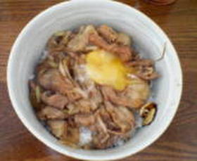 簡単 残り物のお肉で豚丼