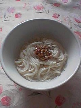 風邪に負けないっ!超簡単 温そうめん♪