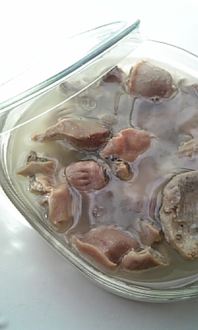 作り置き☆圧力鍋で砂肝の簡単コンフィ☆