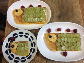 簡単☆鯉のぼりホットケーキ