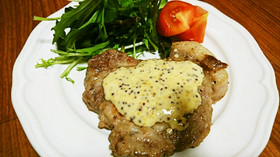 豚ロース肉のハニーマスタードソース