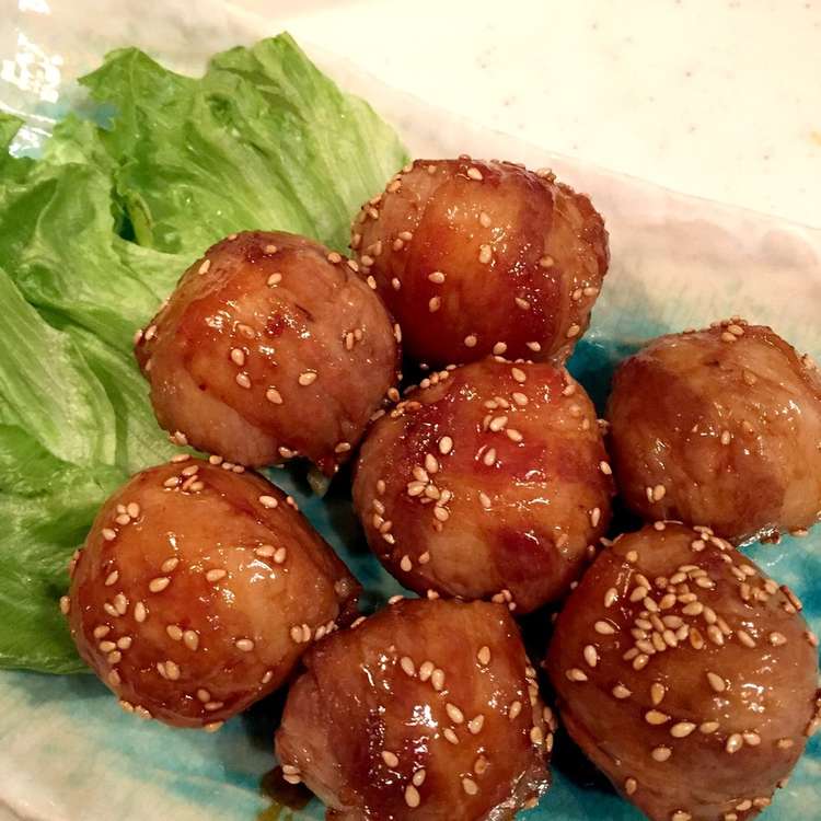 簡単に！豚バラで肉巻きおにぎり☆ レシピ・作り方 by ☆パクパクみき 