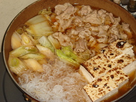 フライパンde「すき焼き風~っ」。