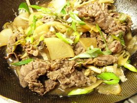 残り野菜のすき焼き風
