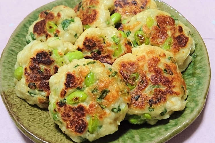 枝豆入り 豆腐とはんぺんのふわっと焼き レシピ 作り方 By Sa10ri工房 クックパッド 簡単おいしいみんなのレシピが352万品