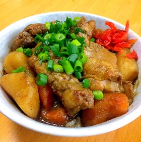 残りカレーの和風カレー丼