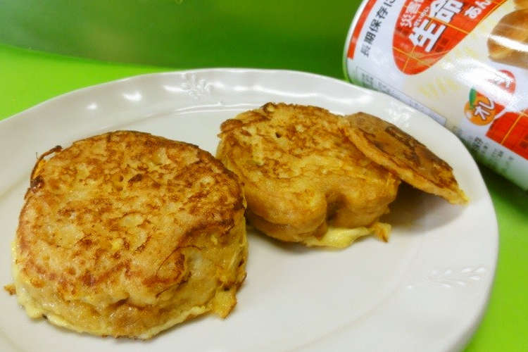 非常食用パンでフレンチトースト レシピ 作り方 By Yamabuki1 クックパッド 簡単おいしいみんなのレシピが355万品