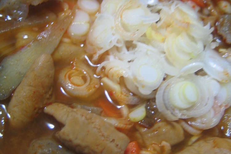 芯から暖まる 激ウマ ピリ辛韓国風モツ煮 レシピ 作り方 By Sweetea クックパッド