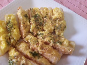 ちくわのふわふわコーン玉焼き