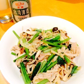 簡単中華★XO醤で小松菜&豚肉炒め
