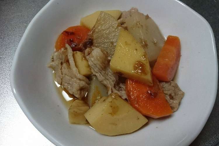 タケノコとこんにゃくの煮物 レシピ 作り方 By Mi Shi クックパッド