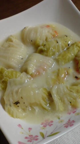 鶏肉でヘルシー★白菜のロール煮