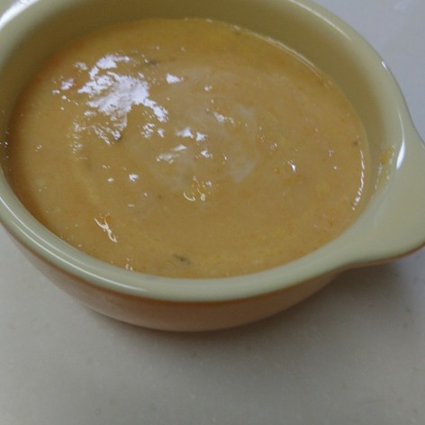 ブロッコリーのへたを活用した冷製スープ