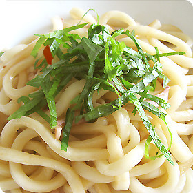 イカの塩辛入り焼きうどん