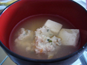 家計にやさしい。鶏ムネミンチで!つみれ☆