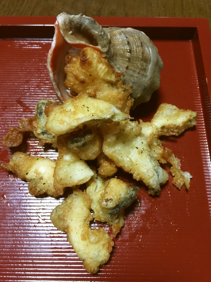 ニシ貝の天ぷらの画像