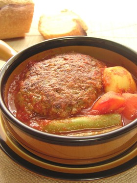 オーブンにおまかせ♪煮込みハンバーグ