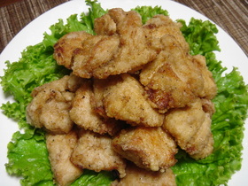 やわらか鶏の塩唐揚げ